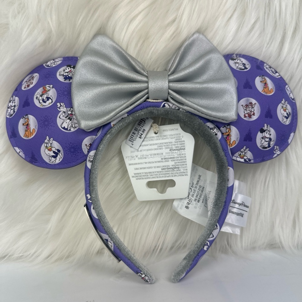 Disney Parks Loungefly 100 Years Minnie Mouse Headband Ears Mickey & Friends
